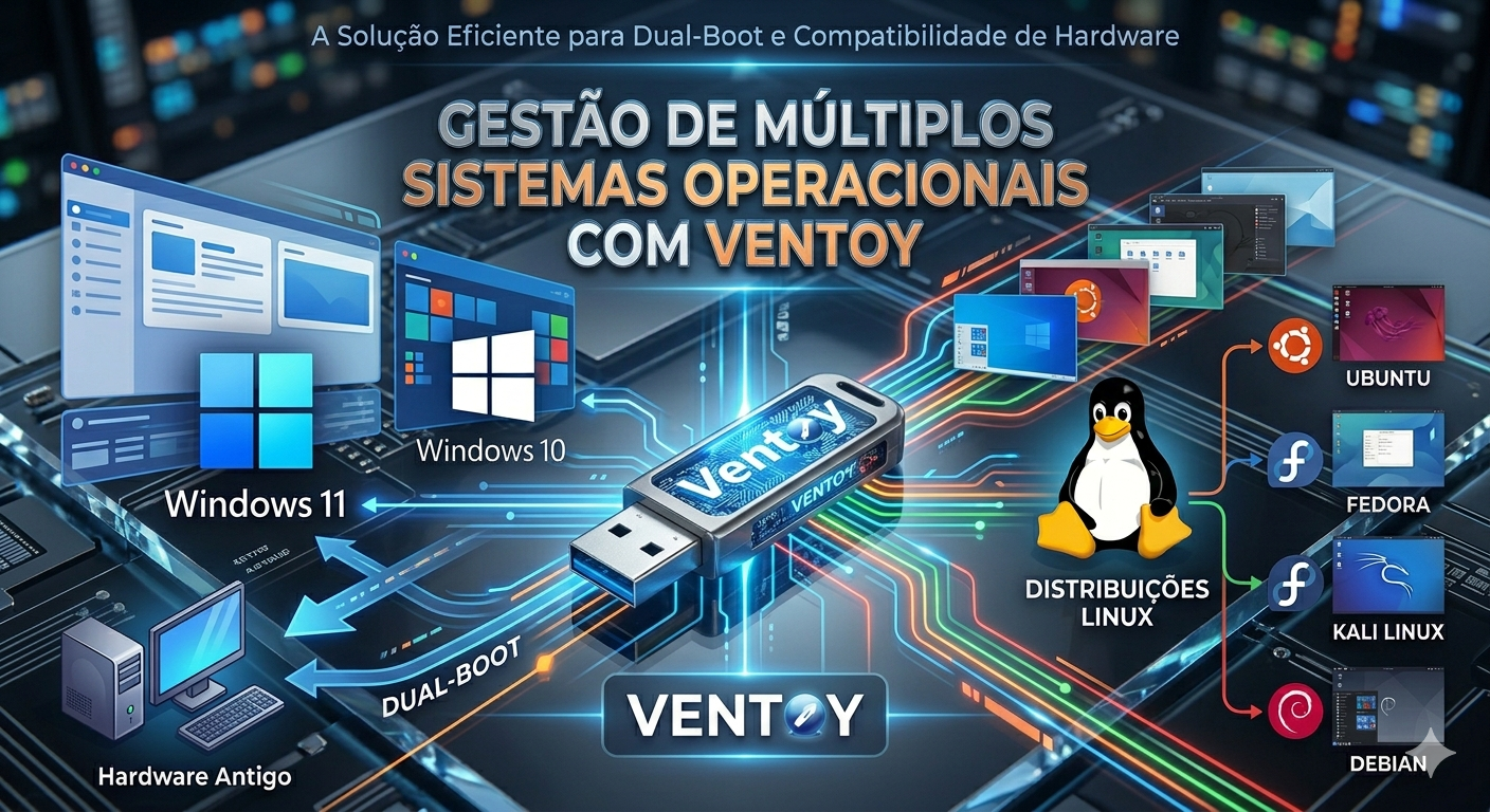 Um Pen Drive, Vários Sistemas: Como Instalar Windows 10, 11 e Outros SO num Único Dispositivo